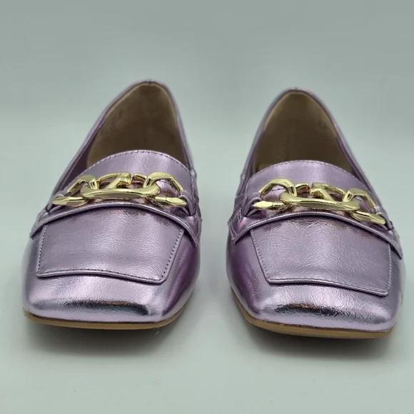 NWOT Franco Sarto Tiari Flats, Light Pink Metallic, Women's 6.5 - Picture 3 of 16